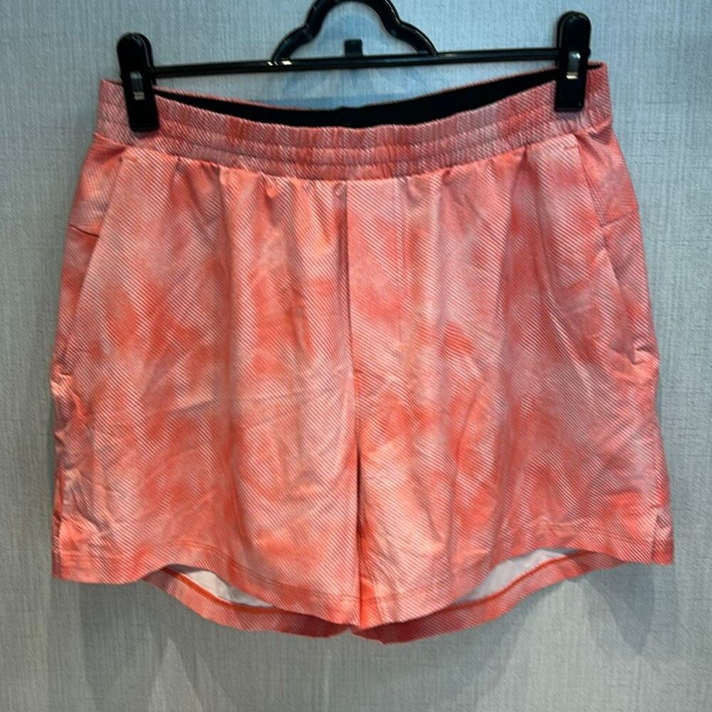 Lululemon Channel Cross Swim Shorts Trunks Red Orange Sz Large 5" Inseam M7AF6S